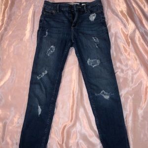 high rise hollister jeans